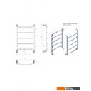 Полотенцесушители Двин E 80/50 (черный матовый)