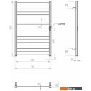Полотенцесушители Двин G Plaza Neo 80x50 (черный матовый)