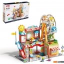 Конструкторы Feelo Город. Парк аттракционов FL1115 9893168 (194 эл)