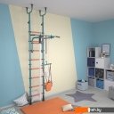 Детские спортивные комплексы и игровые площадки Polini Kids Sport Neo враспор (бирюзовый)