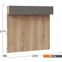 Полки, стеллажи, системы хранения Трия Порто СМ-393.21.023-24 (яблоня беллуно/графит софт)