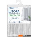 Шторки и карнизы для ванн и поддонов Вилина Кристалл Peva. Водопад 7179-10017-1 180x180 (прозрачный)