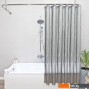 Шторки и карнизы для ванн и поддонов Вилина Кристалл Peva. Водопад 7179-10017-7 180x180 (серый)