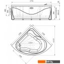 Экраны под ванну Vannesa Альтея 125 2-21-0-0-0-219 (фронтальный)