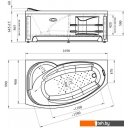 Экраны под ванну Vannesa София 169 L 2-21-0-1-0-223 (фронтальный)
