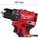 Шуруповерты, гайковерты, электроотвертки Milwaukee M12 BLDDRC-202C 4933499686 (с 2-мя АКБ, кейс)