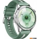 Умные часы и браслеты Huawei Watch GT 6 46 мм (серебристый, с зеленым плетеным ремешком, международная версия)