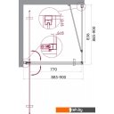 Душевые кабины BelBagno MARMI-A-1-90-C-Cr