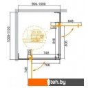 Душевые кабины Cezares SLIDER-AH-2-90/100-100/110-C-NERO