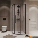 Душевые кабины Niagara NG-6826-34BLACK 90x90x195 (черный матовый/прозрачное стекло)
