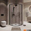 Душевые кабины Niagara NG-6826-34BLACK 90x90x195 (черный матовый/прозрачное стекло)