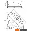 Ванны Aquatek Поларис 1 140x140 (с каркасом и экраном)