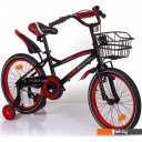 Детские велосипеды Mobile Kid Slender 18 (черный/красный)