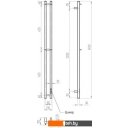 Полотенцесушители Двин X-2 Neo 120x8 BL