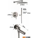 Душевые системы и гарнитуры Grocenberg GB5099BG-1 (графит)