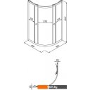 Душевые кабины Triton Альфа-Хром 90х90 (без поддона)