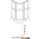Душевые кабины Triton Альфа-Блэк 100x100 (без поддона)
