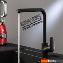 Кухонные мойки Berge BR-5750 + смеситель AM.PM Like Like F8005022 (черный)