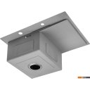 Кухонные мойки Saniteco 6550-R + Spike F9S07011 (сатин, с сифоном, дозатором и коландером)