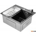 Кухонные мойки Saniteco 5045 Nano + Spike F9S07000 (хром, с сифоном, дозатором и коландером)