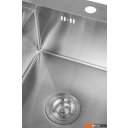 Кухонные мойки Saniteco 4848 + Spike F9S07011 (сатин, с сифоном, дозатором и коландером)