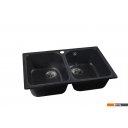 Кухонные мойки Marblan Duas (черный,с сифоном)