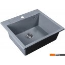 Кухонные мойки Marblan Cubi (серебристый, с сифоном)