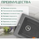 Кухонные мойки Saniteco Silva (графит)