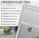 Кухонные мойки Saniteco Fama (серый)