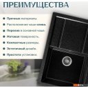 Кухонные мойки Saniteco Fama (черный)