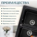 Кухонные мойки Saniteco Vetus (черный)