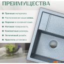 Кухонные мойки Saniteco Fortis (графит)