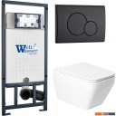 Унитазы Saniteco KW-9010W + Marberg 507 RD MT-BL + Marberg 507