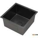 Кухонные мойки Roxen Uno 560210-44B (440*440) PVD графит под столешницу (с ролл-матом и дозатором)