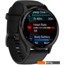 Умные часы и браслеты Garmin Venu 3 (черный, с силиконовым ремешком)