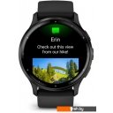 Умные часы и браслеты Garmin Venu 3 (черный, с силиконовым ремешком)
