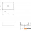 Умывальники Cersanit Crea 50 Rectangular 64755