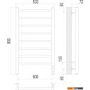 Полотенцесушители TERMINUS Классик П8 500х850 (сатин, Quick Touch)