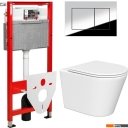 Унитазы Lauter Longer 2110822 + TECE Kit 9400412 с кнопкой (хром)