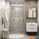 Душевые кабины Grossman Pragma 100x195 100.K33.03.100.32.00 (золото сатин/стекло прозрачное)