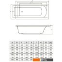 Ванны Bonito Home Aventura 180x80 BH-AV-901-180-80 Slim/St (с ножками)