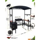 Мангалы, грили, барбекю Станкоинструмент Царский (кованый с печью и дымоходом)