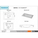 Умывальники Marko Комфорт 70