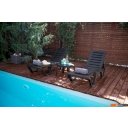 Кемпинговая мебель Элластик-Пласт Атлант 184x62x33 (темно-зеленый)