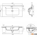 Умывальники Lauter Alton 82 (керамический)