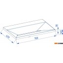 Умывальники Lauter Nelli 70 (бетон кварц)