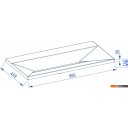 Умывальники Lauter Nelli 90 (бело-серый кварц)