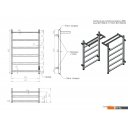 Полотенцесушители Двин Fj plaza neo 80/50 (полированный)