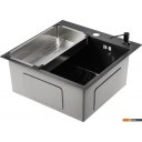 Кухонные мойки Saniteco 5050 PVD (с сифоном, дозатором и коландером)