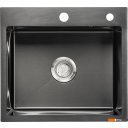 Кухонные мойки Saniteco 5045 PVD (с сифоном, дозатором и коландером)